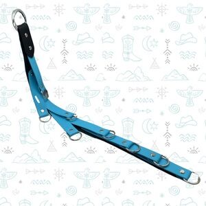 Sky Blue BioThane 8 Cinch Hanging Organizer